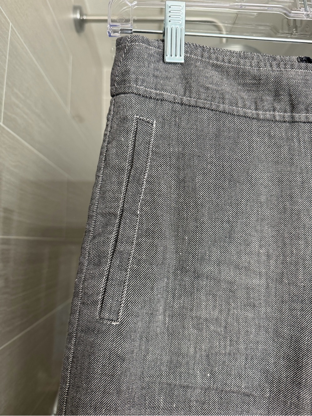 Women’s Wide-Leg Casual Pants in Gray - Picture 3 of 4